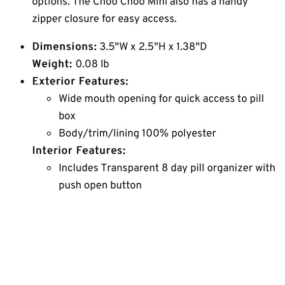 LUG Choo Choo LUG~Mini Pill Box Resort Tropics💙💗🖤Brand New in package - Picture 5 of 9